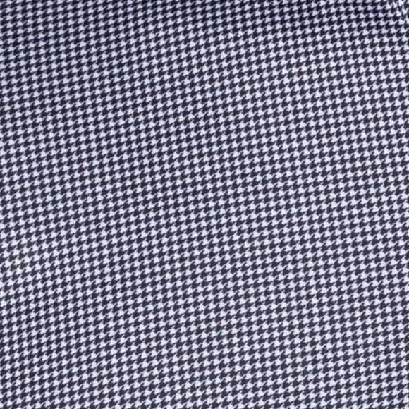 NWT Collars & Co. Black Houndstooth Semi-Spread Collar Polo in Size Large - Picture 2 of 8